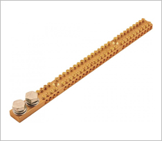 2 x M10 Stude 30 Pole Brass Neutral Links
