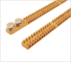 2 x M10 Stude 72 Pole Brass Neutral Links
