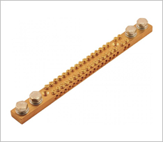 2 x M8 Stude Each End 18 Pole Brass Neutral Links
