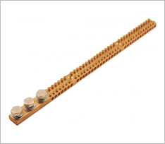 3 x M8 Stude 36 Pole Brass Neutral Links