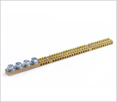 4 x M8 Stude 30 Pole Brass Neutral Links