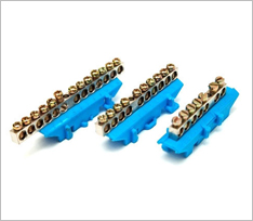 DIN Rail Base Brass Neutral Links